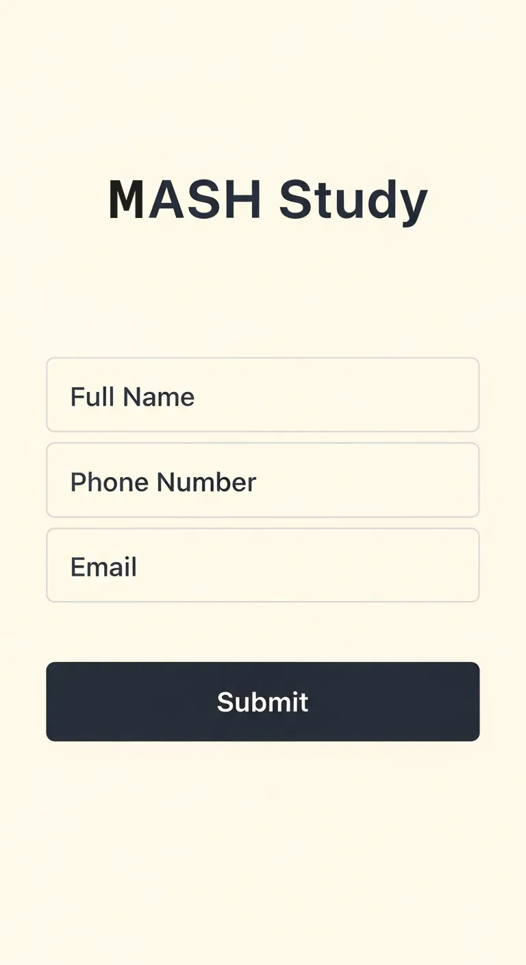 Patient submits contact information on lead form